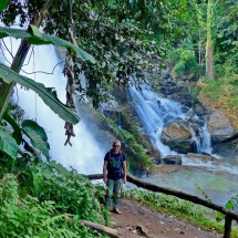 Wachirathan waterfall on foot of Doi Inthanon
